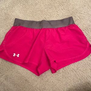 Small pink under armour shorts